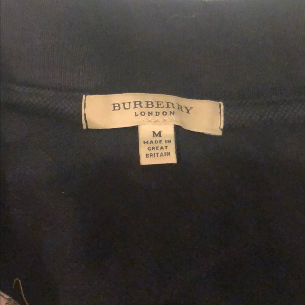 Blueberry polo shirt sleeve medium